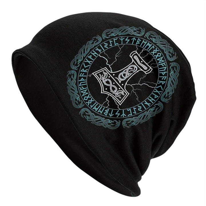 WorldNorse Stormwrought Hammer Circlet Rune Beanie - Mjölnir - image 0