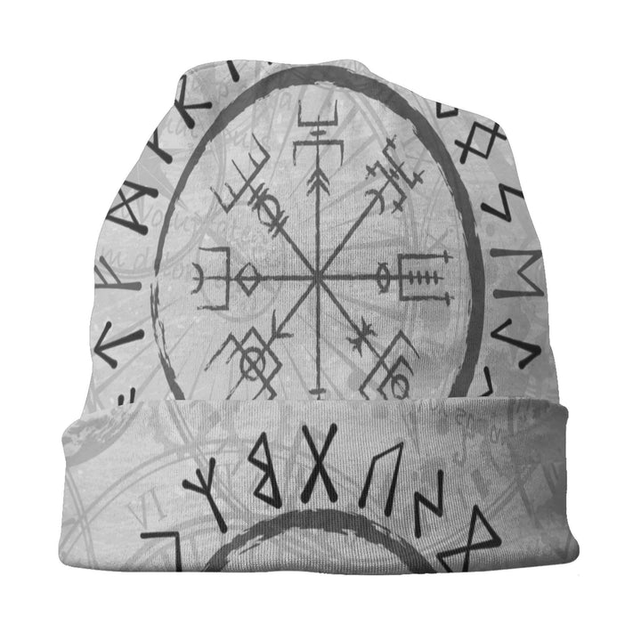 WorldNorse Graustufen Vegvisir Rune Mütze - image 1