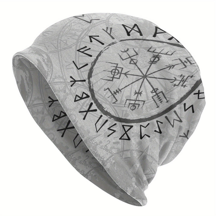 WorldNorse Graustufen Vegvisir Rune Mütze - image 0