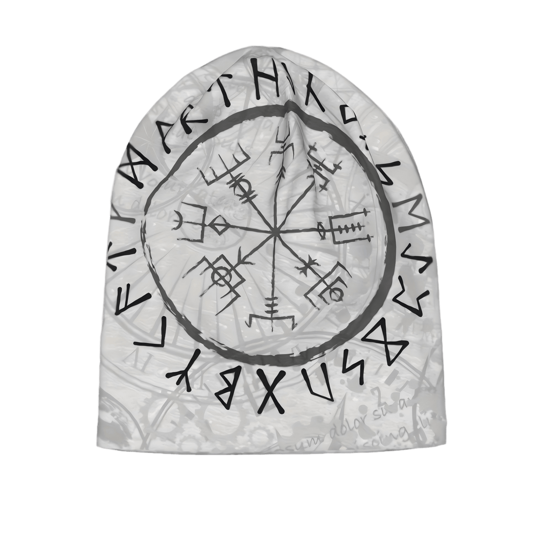 WorldNorse Graustufen Vegvisir Rune Mütze - image 3
