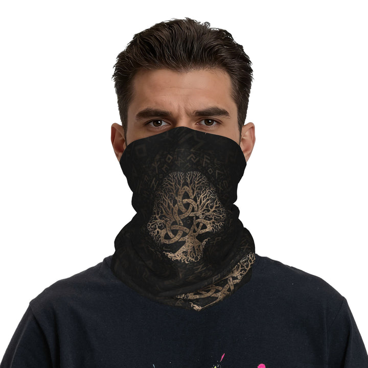 WorldNorse Triquetra Yggdrasil Rune Gesichtsmaske und Halsmanschette - image 2