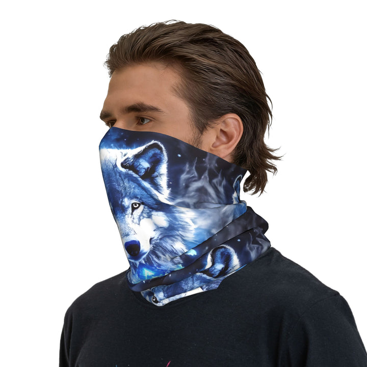 WorldNorse Stellar Wolf Lunar Veil Gesichtsmaske & Halswärmer - 24 x 43 cm - image 0
