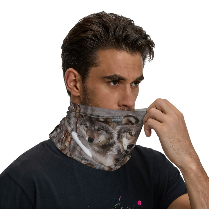 WorldNorse Timber Wolf Frosted Vale Gesichtsmaske & Halswärmer - image 4