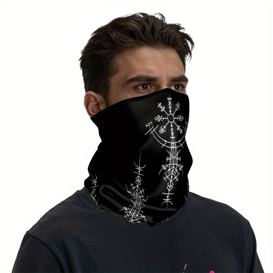 WorldNorse Viking Sigil Vegvisir Gesichtsmaske & Halswärmer - image 4