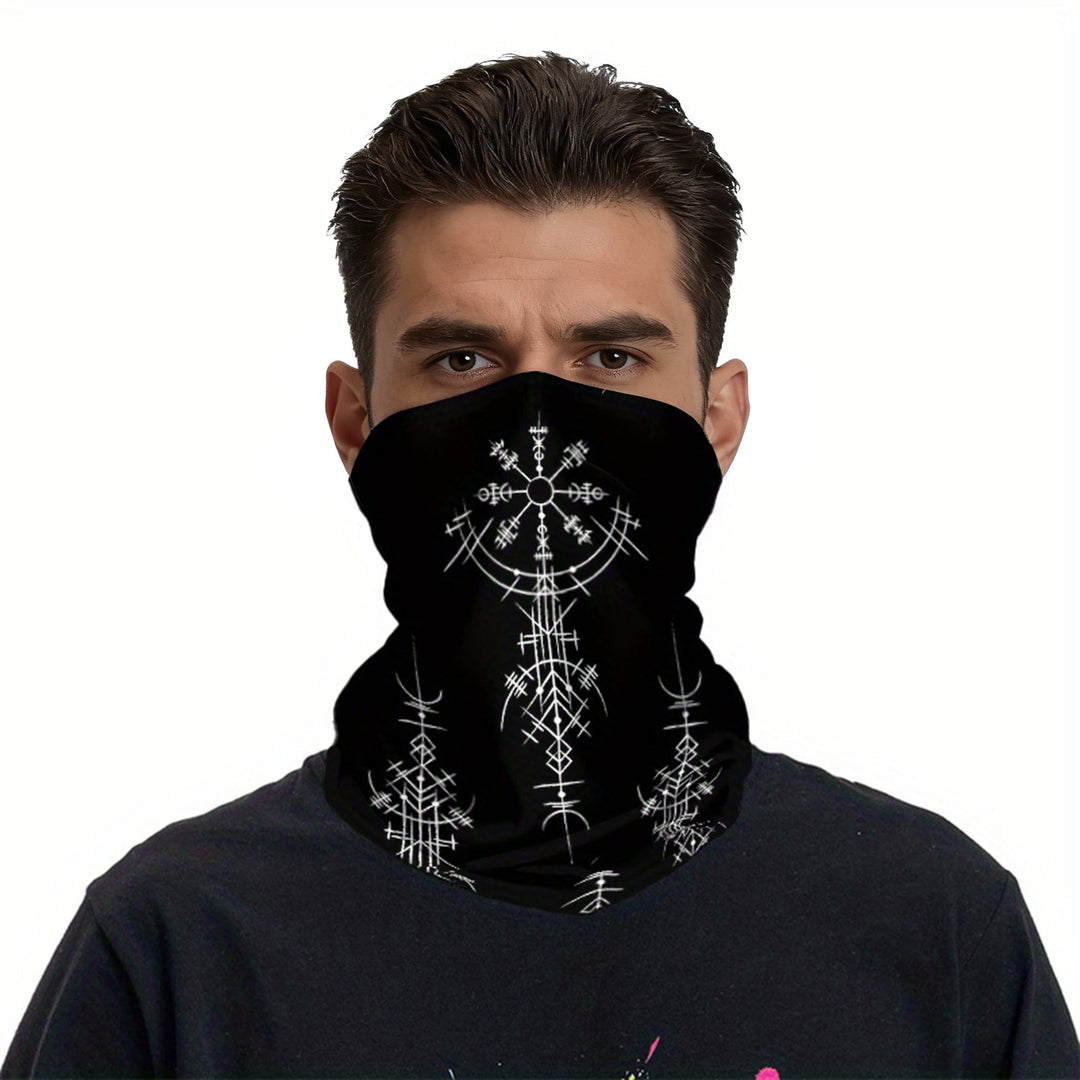 WorldNorse Viking Sigil Vegvisir Gesichtsmaske & Halswärmer - image 2