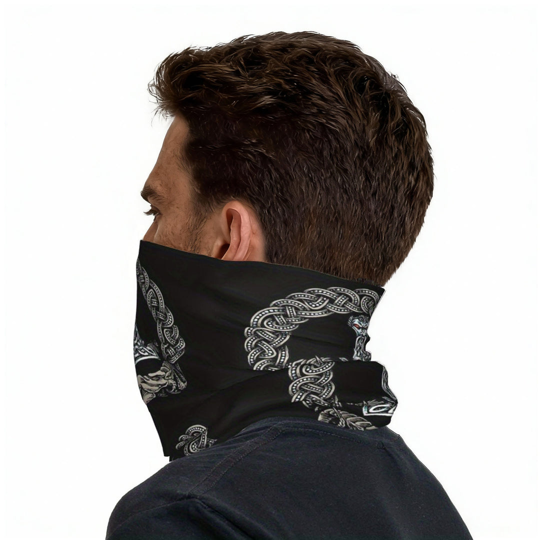 WorldNorse Thors Hammer Knot Schlangen-Gesichtsmaske & Halswärmer - image 6
