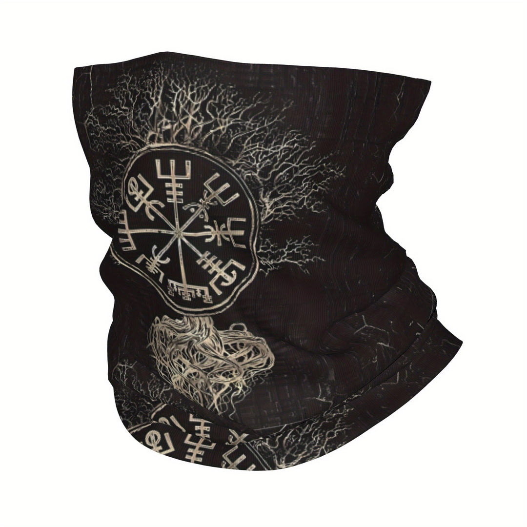 WorldNorse Yggdrasil Vegvisir Wurzel Gesichtsmaske & Halswärmer - image 1