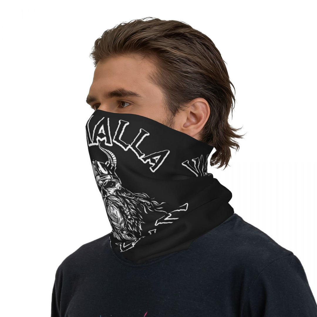 WorldNorse Wikinger Axt -Schädelhelm-Gesichtsmaske & Halswärmer - 24 x 43 cm - image 0