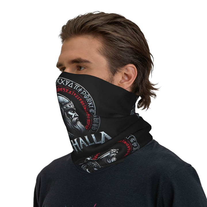 WorldNorse Wikinger Axt Axthelm, Rune Gesichtsmaske & Halswärmer - 24 x 43 cm - image 0