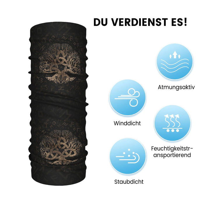 WorldNorse Triquetra Yggdrasil Rune Gesichtsmaske und Halsmanschette - image 3