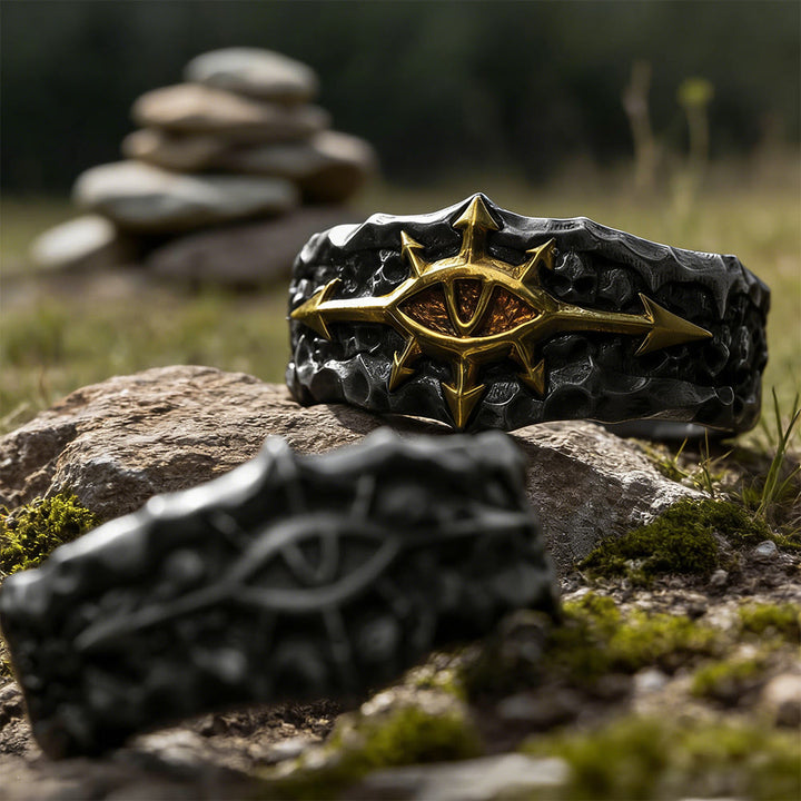 WorldNorse Forge Texturierter Riven-Siegelring - image 4