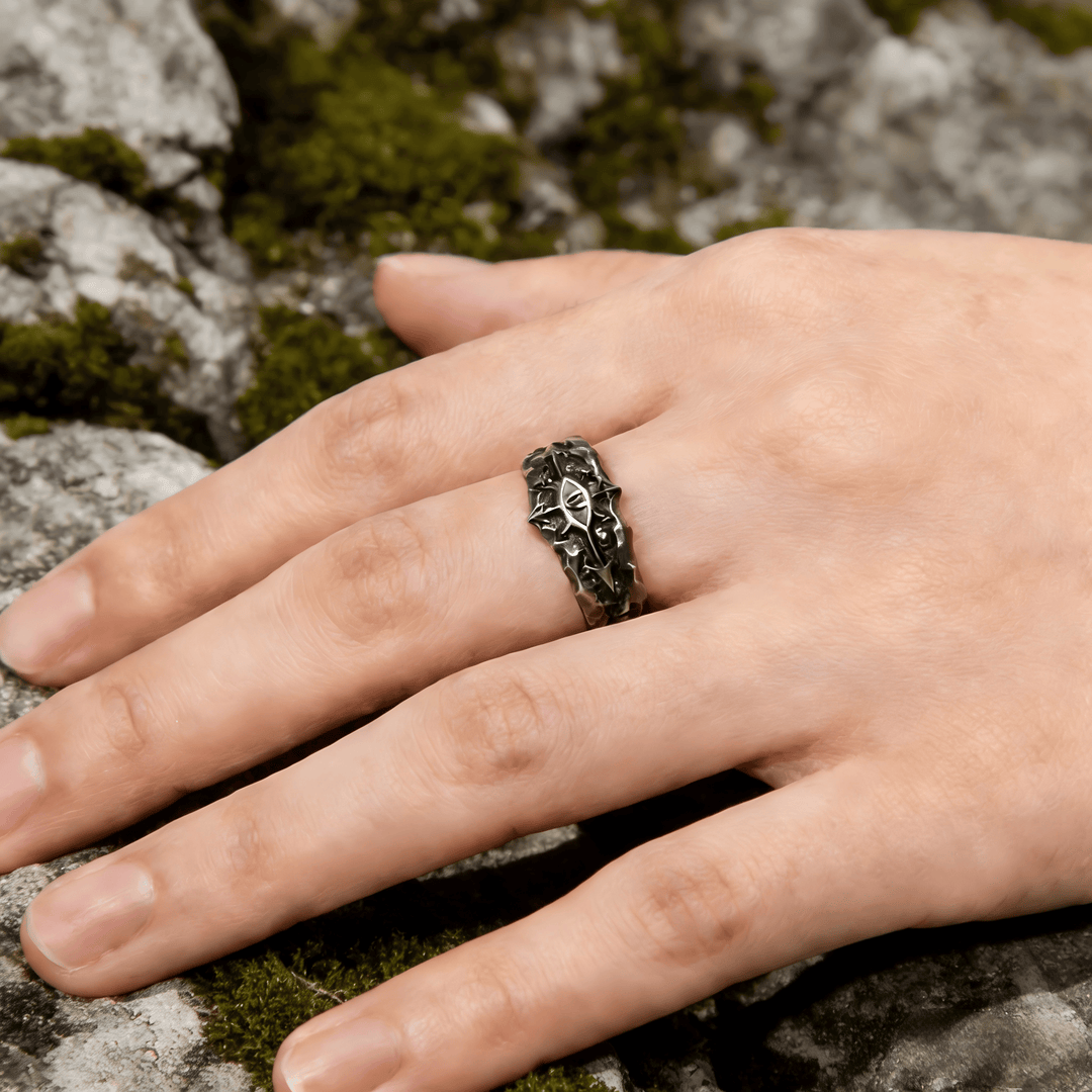 WorldNorse Forge Texturierter Riven-Siegelring - image 7