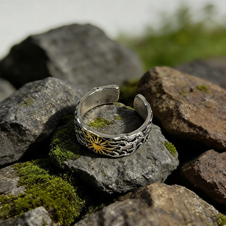 WorldNorse Geschmiedeter Sonnen-Dornenring - image 5
