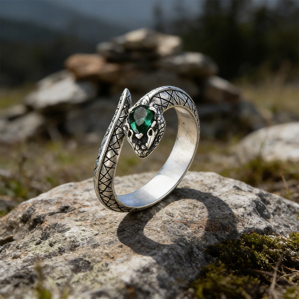 WorldNorse Schlangenschuppen-Waldstein-Geflechtring - image 3