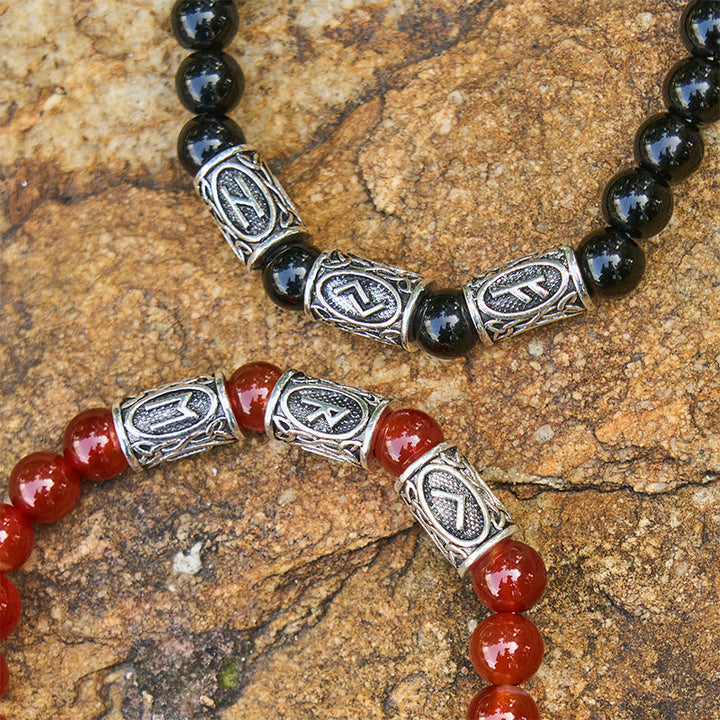 WorldNorse Viking Rune Armband mit bunten Kristallperlen - image 3