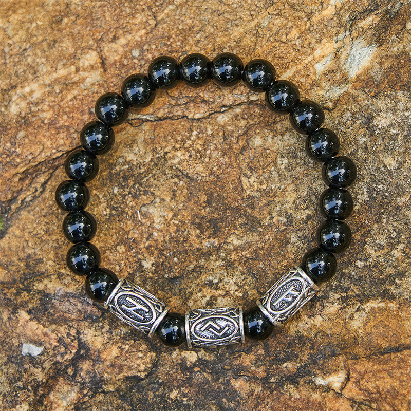 WorldNorse Viking Rune Armband mit bunten Kristallperlen - image 2
