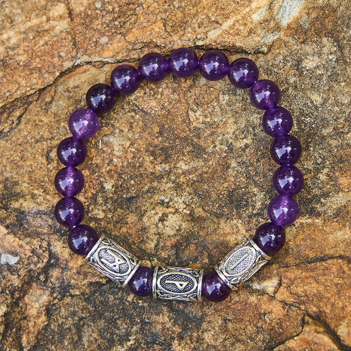 WorldNorse Viking Rune Armband mit bunten Kristallperlen - image 16
