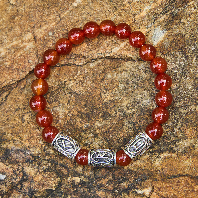 WorldNorse Viking Rune Armband mit bunten Kristallperlen - image 6