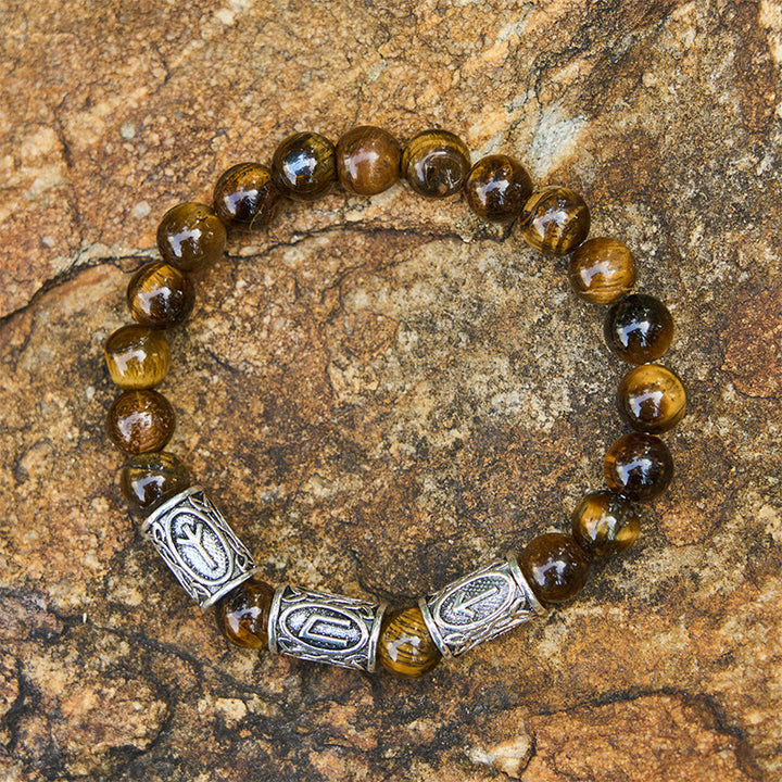 WorldNorse Viking Rune Armband mit bunten Kristallperlen - image 14