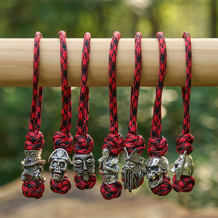 WorldNorse Makabr Charm Zweifarbiger geflochtener Schlüsselanhänger - image 1