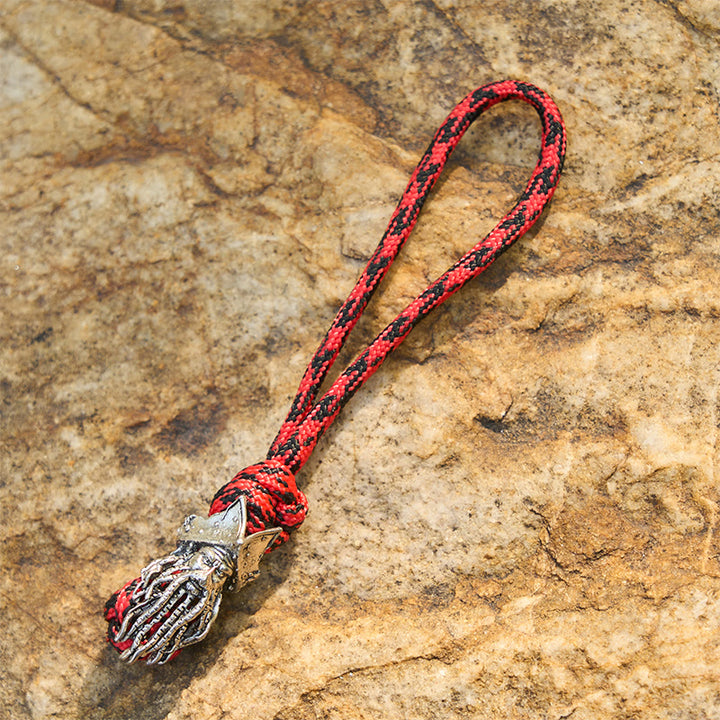 WorldNorse Makabr Charm Zweifarbiger geflochtener Schlüsselanhänger - Stil #A - image 3
