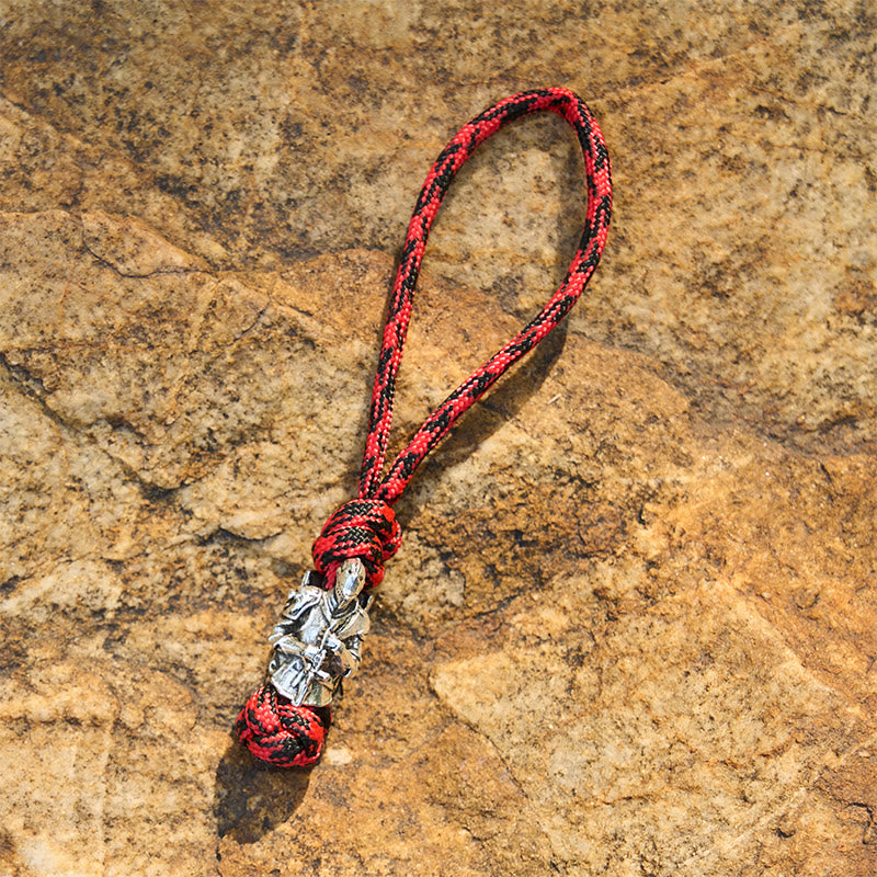 WorldNorse Makabr Charm Zweifarbiger geflochtener Schlüsselanhänger - Stilnummer F - image 8