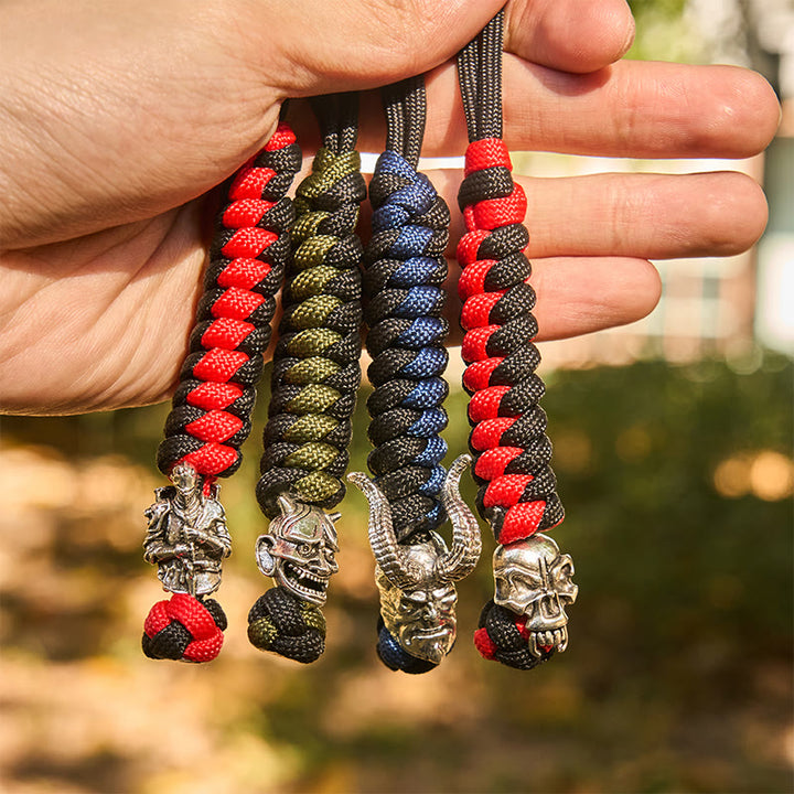 WorldNorse Totemtier Bunte Geflochtene Schlüsselanhänger - image 1