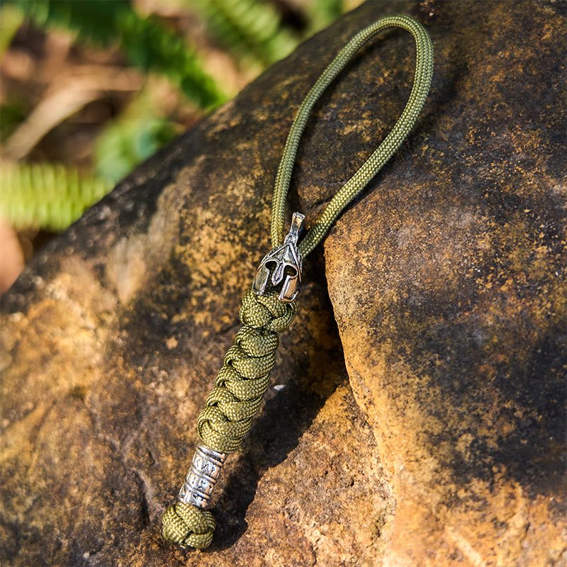 WorldNorse Rune -Talisman Mehrfarbiger geflochtener Schlüsselanhänger - Khaki - image 12