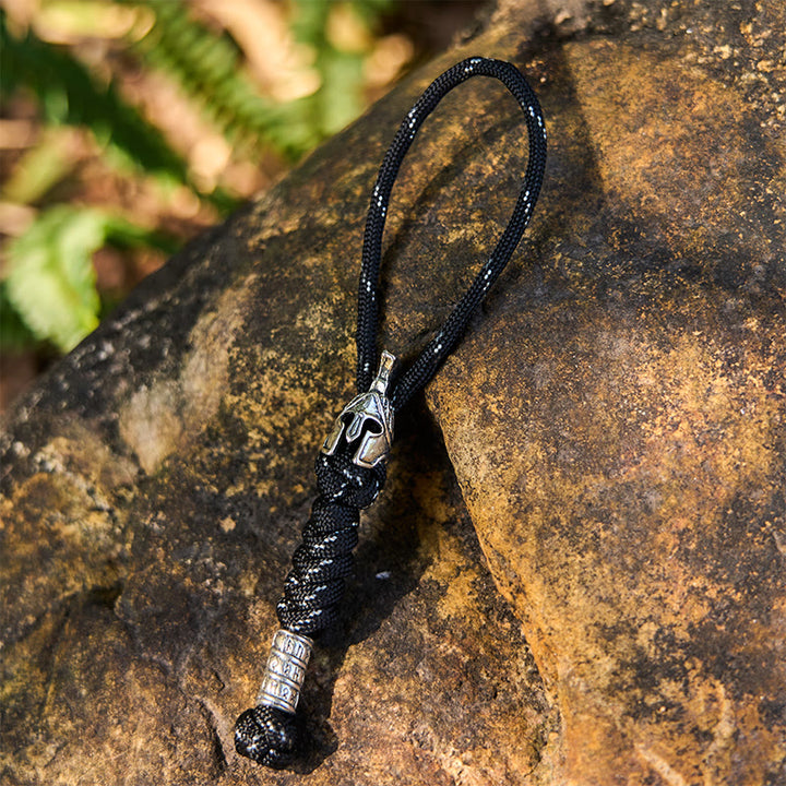 WorldNorse Rune -Talisman Mehrfarbiger geflochtener Schlüsselanhänger - Camo Schwarz - image 14