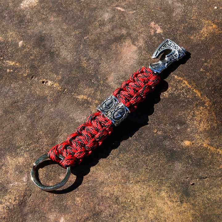 WorldNorse Wikinger Axt Rune -Emblem, geflochtener Schlüsselanhänger - image 10