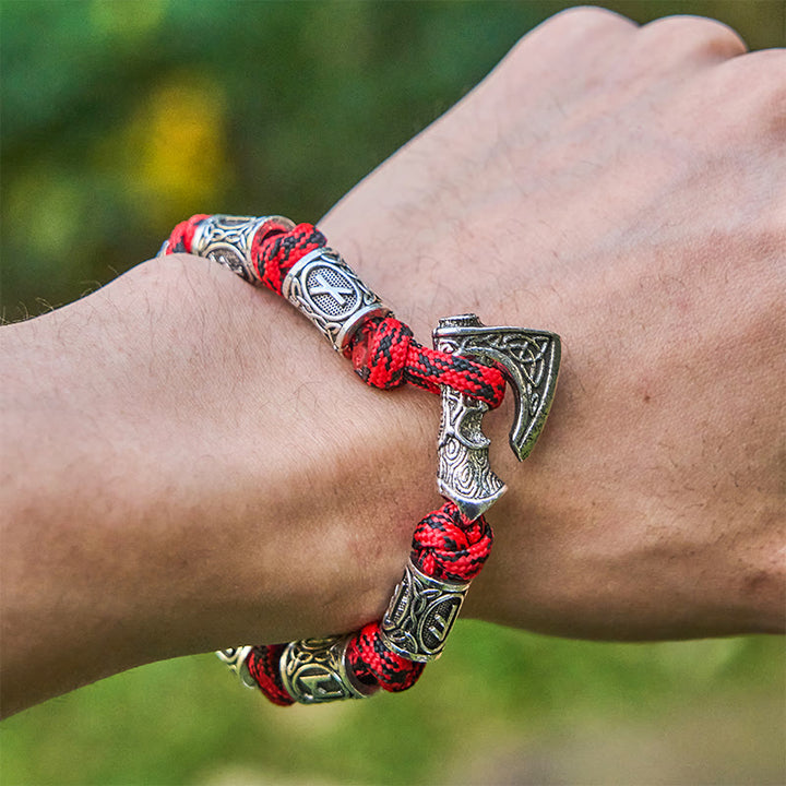 WorldNorse Wikinger Axt Rune Intertwin Braided Bracelet - image 7