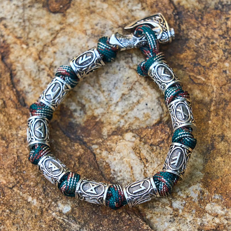 WorldNorse Wikinger Axt Rune Intertwin Braided Bracelet - image 3