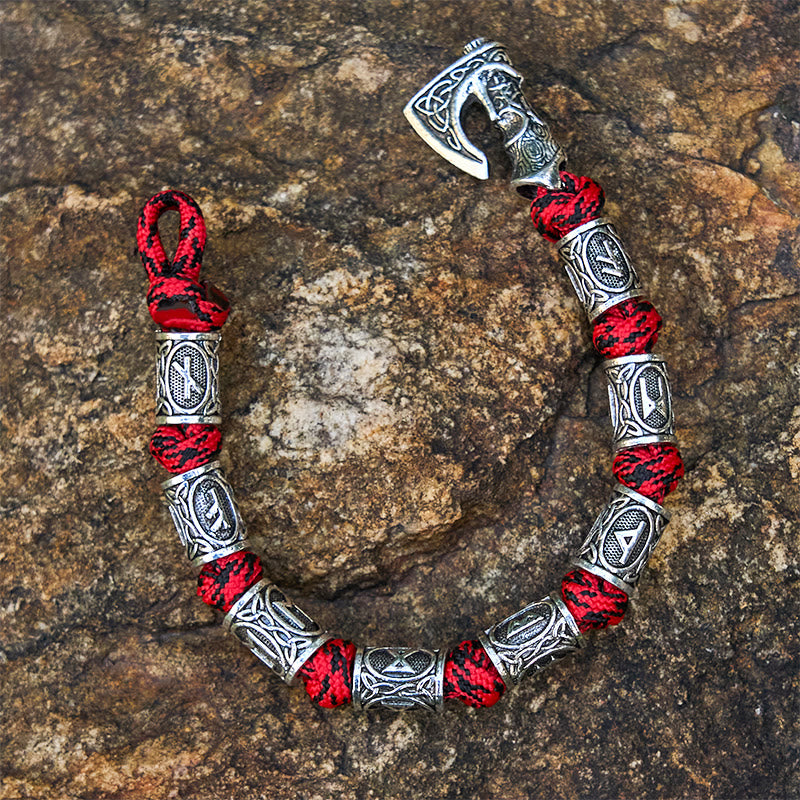 WorldNorse Wikinger Axt Rune Intertwin Braided Bracelet - image 6