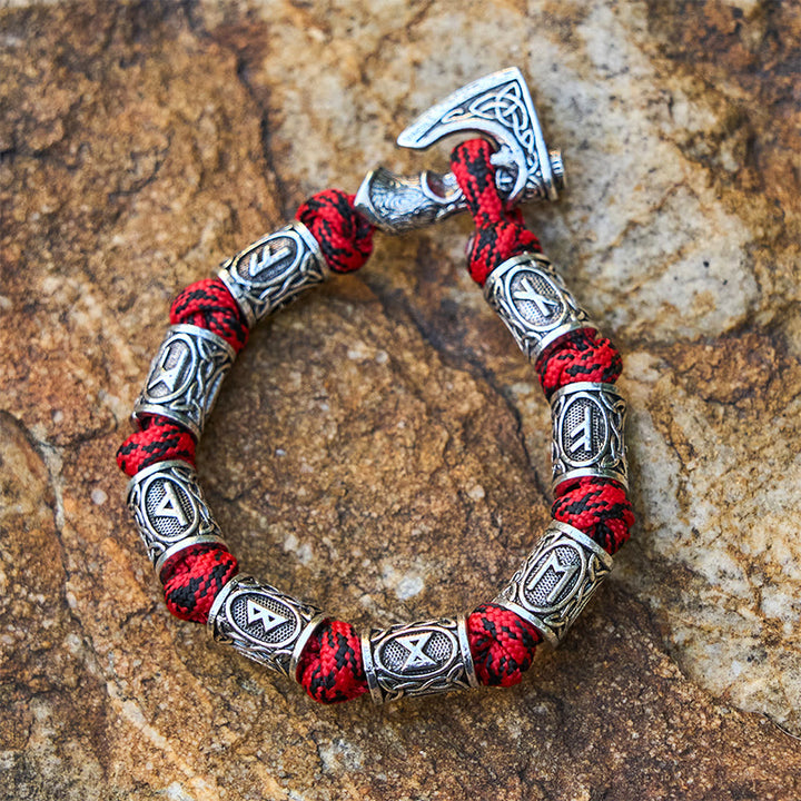 WorldNorse Wikinger Axt Rune Intertwin Braided Bracelet - image 5