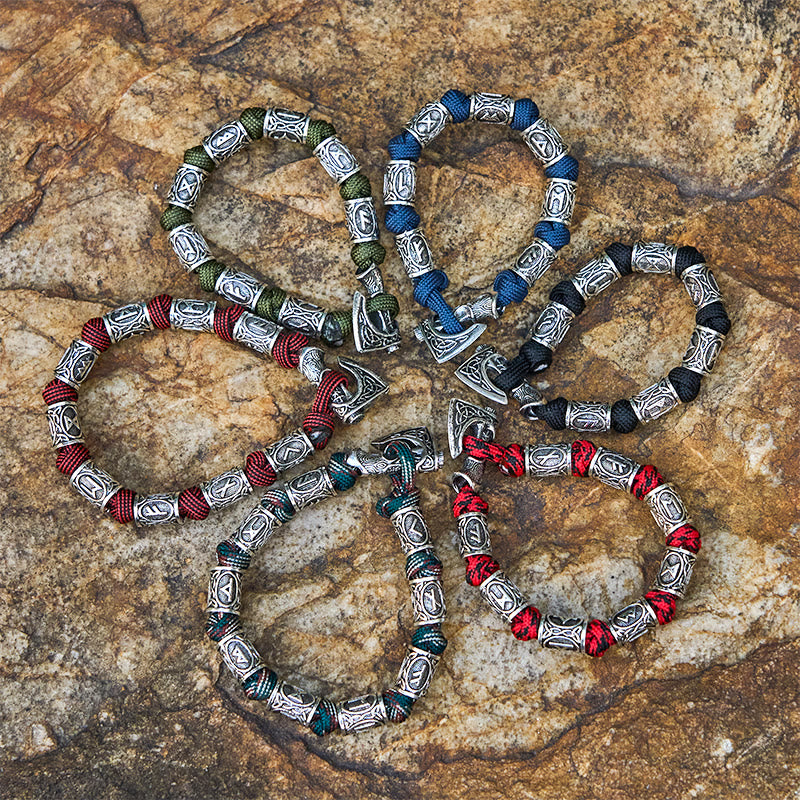 WorldNorse Wikinger Axt Rune Intertwin Braided Bracelet - image 17