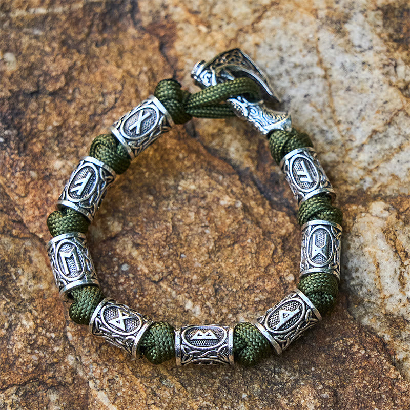 WorldNorse Wikinger Axt Rune Intertwin Braided Bracelet - image 10