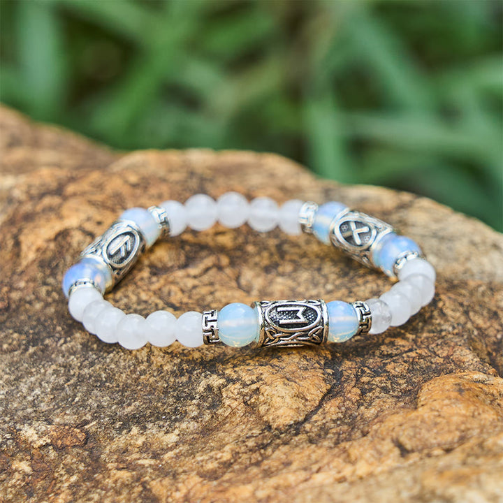 WorldNorse Rune -Armband aus chromatischen Kristallperlen - Opalite - image 15