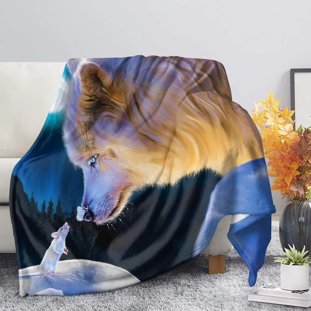 WorldNorse Pack Wolf Mondbeschienener Dickicht-Decke - Frostwolf - 264 x 228 cm - image 4