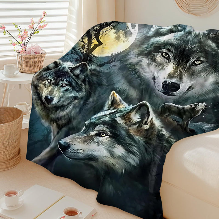 WorldNorse Pack Wolf Mondbeschienener Dickicht-Decke - image 3