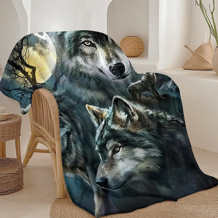 WorldNorse Pack Wolf Mondbeschienener Dickicht-Decke - image 1