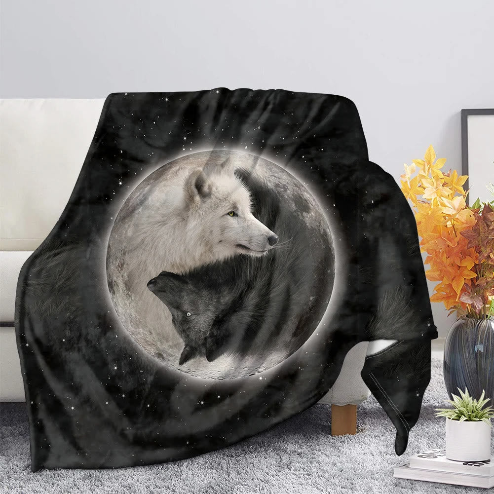 WorldNorse Wolfsrudel Raben-Traumfänger Himmlische Decke - Doppelwolf - 264 x 228 cm - image 2