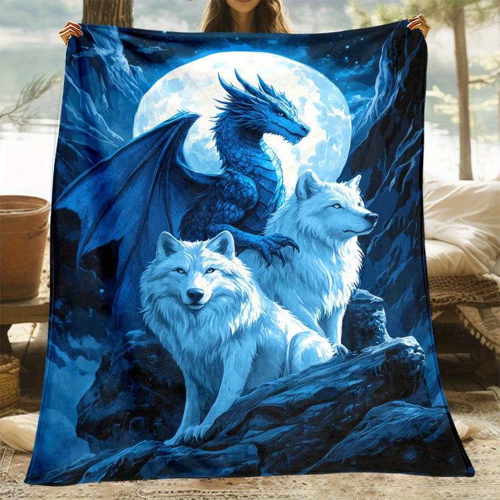 WorldNorse Frost Wyrm Zwillingswolf Mondfelsen Decke - image 3