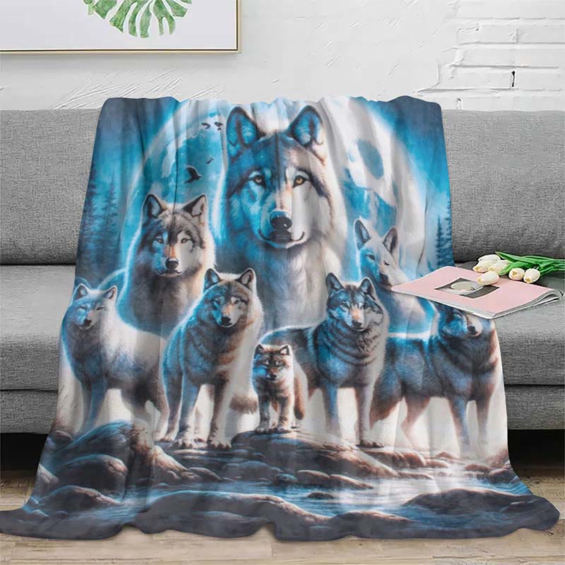 WorldNorse Wolf Clan Frostmond-Felsbach-Decke - image 2
