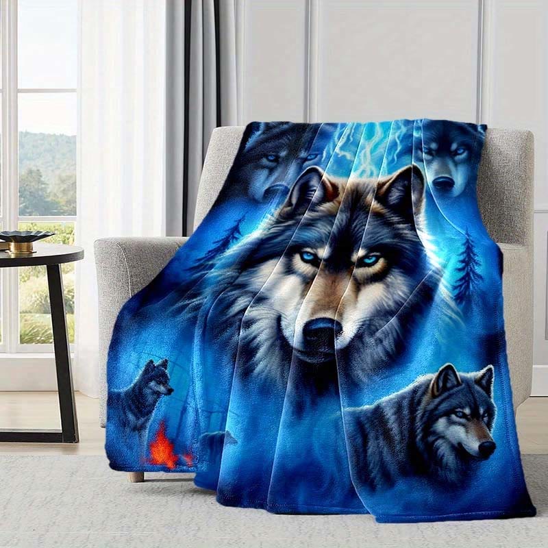 WorldNorse Geschichtete Wolfsrudel Frost Wald Glut Decke - image 2