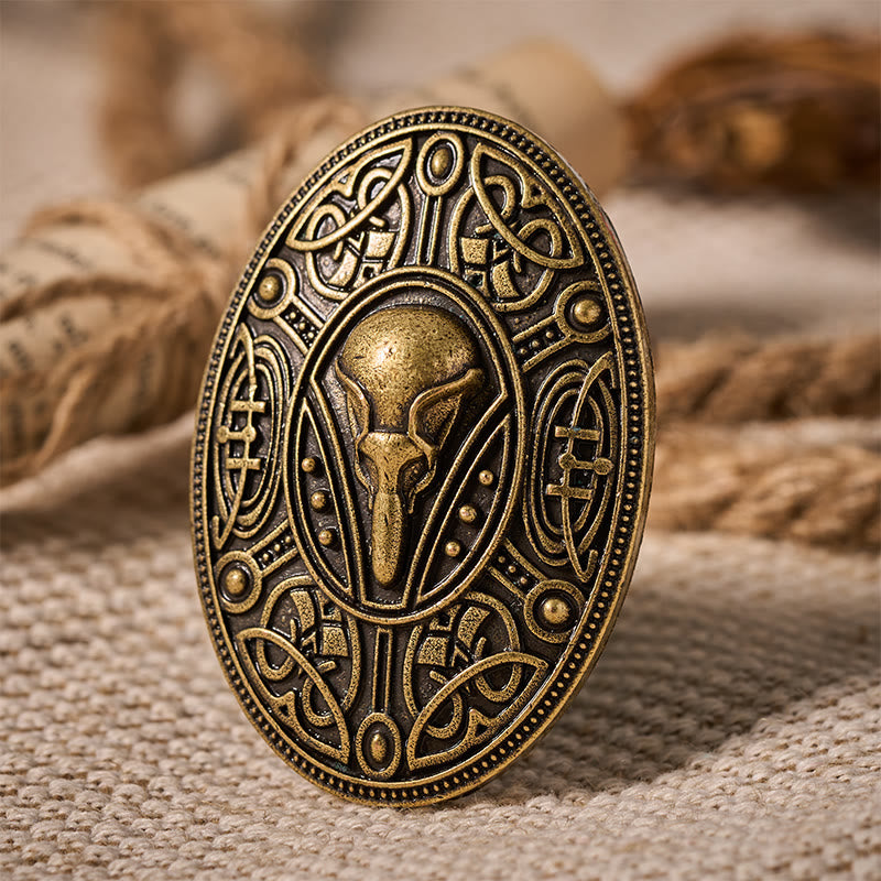 Brosche mit nordischem Totenkopf-Knotenmuster - image 10