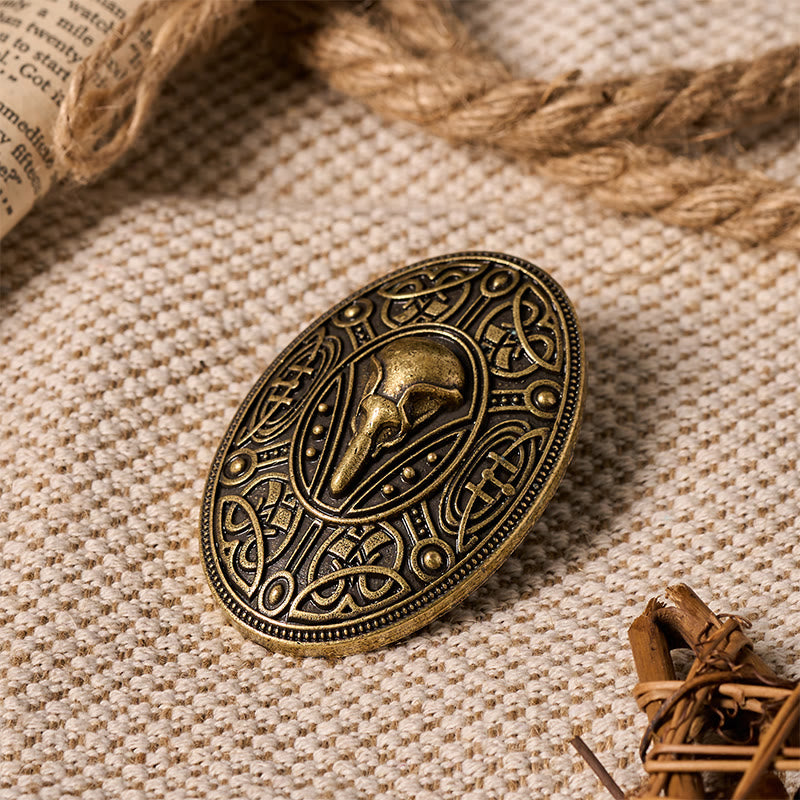 Brosche mit nordischem Totenkopf-Knotenmuster - image 13