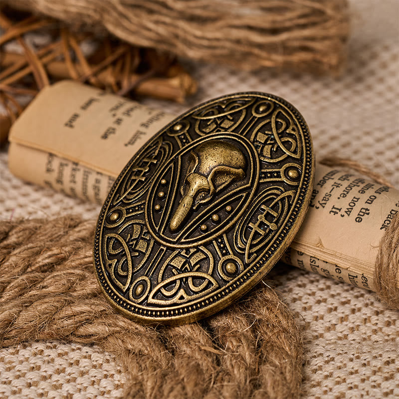 Brosche mit nordischem Totenkopf-Knotenmuster - image 12