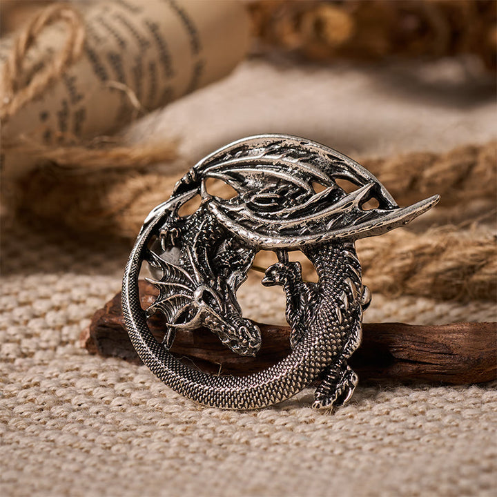 WorldNorse Wyrm Nordischer Drache -Brosche - image 3