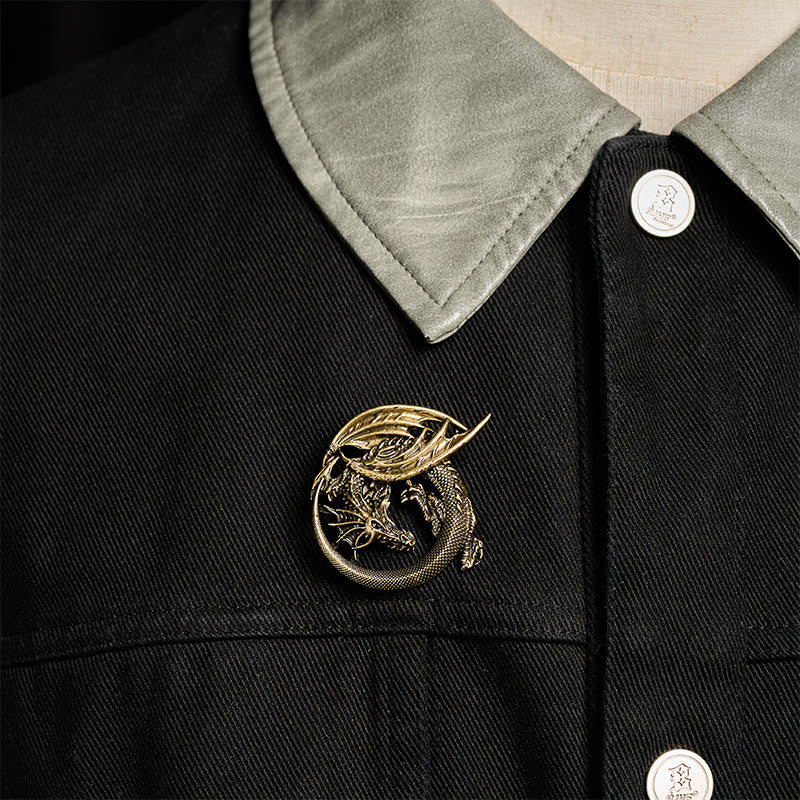 WorldNorse Wyrm Nordischer Drache -Brosche - image 8