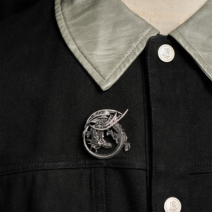 WorldNorse Wyrm Nordischer Drache -Brosche - image 1